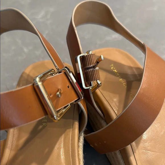 Tommy Hilfiger Brown and White Espadrilles with Adjustable Buckle - Picture 3 of 6